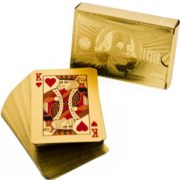 DELUXE Hrací karty zlaté