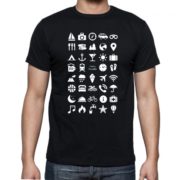 Cestovní tričko s ikonami