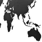 Luxusní dekorativní mapa světa 130x78